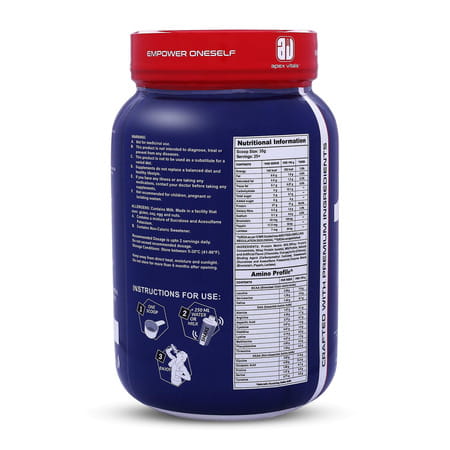 Apex Vitals Whey Grass-Fed Whey 27g Protein Digestive Enzymes 2lbs 25+ Ser Dark Chocolate Orange