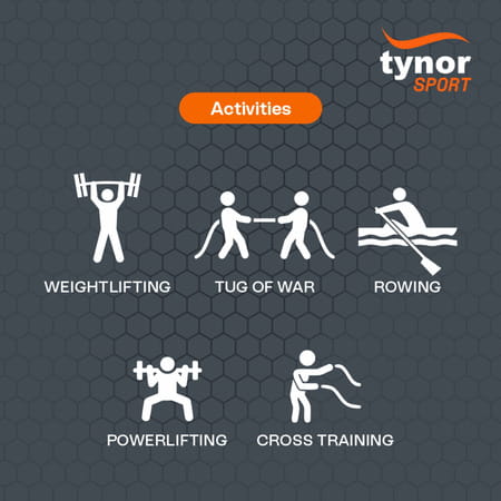 Tynorgrip Gym Gloves Black Xl 1 Pair