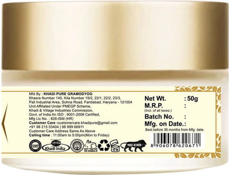 Khadi Pure Herbal Sandal & Olive Nourishing Cream - 50G