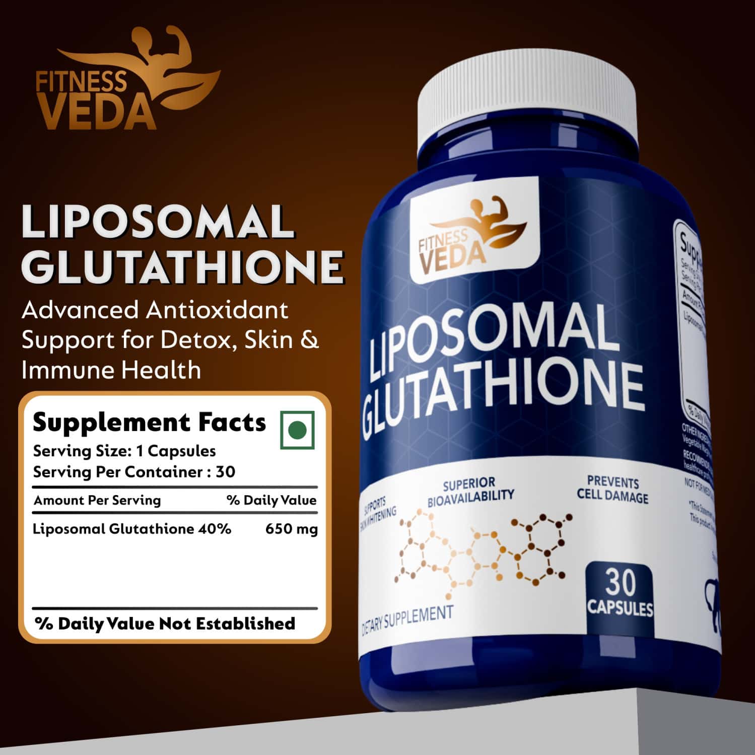nutrivein liposomal glutathione GLUTATHIONE PUSH 200 mg/ml (5 ML) - DORAL main image 0