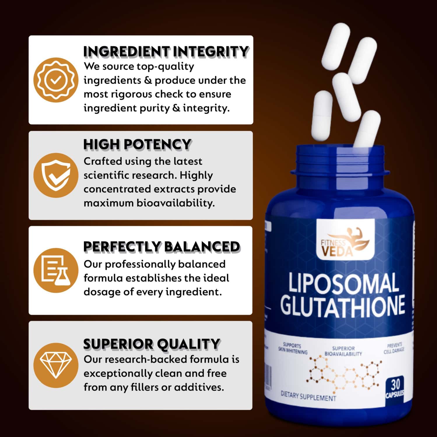 liposomal glutathione supplement dosage Buy FITNESS VEDA LIPOSOMAL GLUTATHIONE SUPPLEMENT - 30 CAPSULES