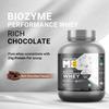 Muscleblaze Biozyme Performance Whey Protein Powder | Rich Chocolate (2Kg) | 25G Protein