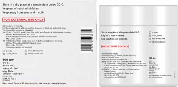 Dr Foot 40% Urea Gel With 1% Salicylic Acid Coconut Oil And Tea Tree Oil Moisturizes -100 Gm