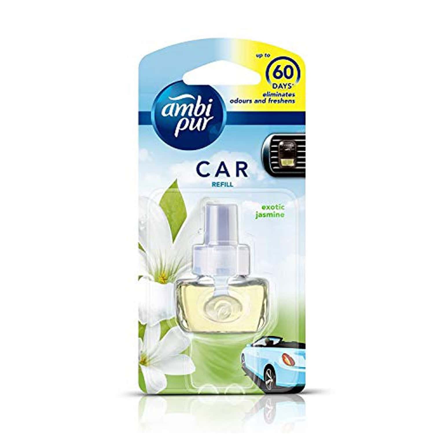 Buy AMBI PUR EXOTIC JASMINE CAR FRESHENER REFILL 7.5ML Online & Get