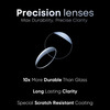 Klar Eye Rectangle Full Rim Reading Glasses Men And Women +0.75 To +3.50+3.50 Power Matte Black