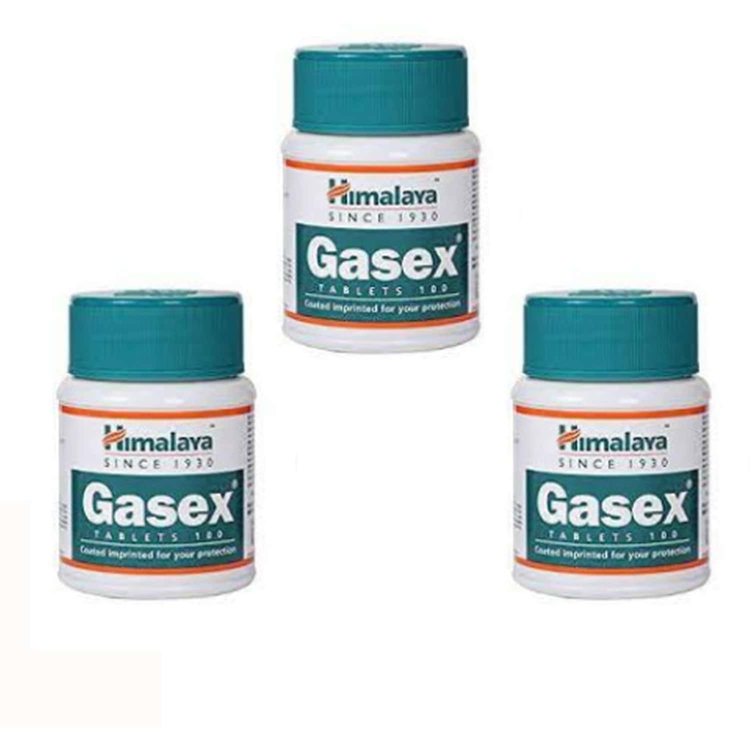 Himalaya Gasex 100 Tablets Each (Pack Of 3)
