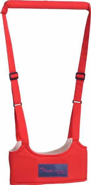 Magic Seat-Baby Safety Harness Walking Assistant Belt For Baby (Red)