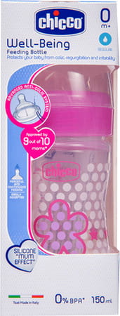 Chicco Wellbeing Pp Pink Bottle 150 Ml