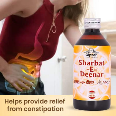 Cipzer Sharbat Dinar | Relieves Colic| Aids Digestion & Controls Constipation | 200 Ml