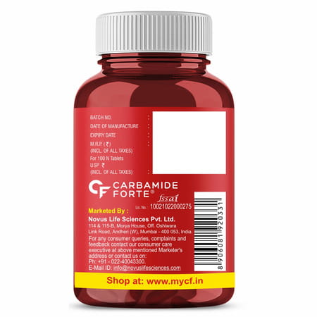 Carbamide Forte Chelated Iron+Vitamin C B12 Folic Acid&Zinc-100 Veg Tablets