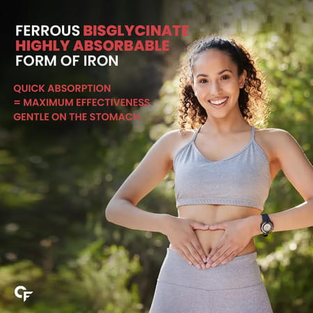 Carbamide Forte Chelated Iron+Vitamin C B12 Folic Acid&Zinc-100 Veg Tablets