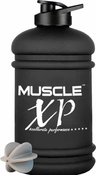 Musclexp Boldxp Gallon Water Bottle 2.2 L Gym / Bcaa Protein Shaker Bottle With Blender Ball Black