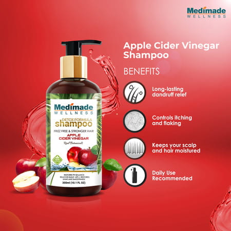 Medimade Apple Cider Vinegar Shampoo - 300 Ml X 2 ( Pack Of 2 )