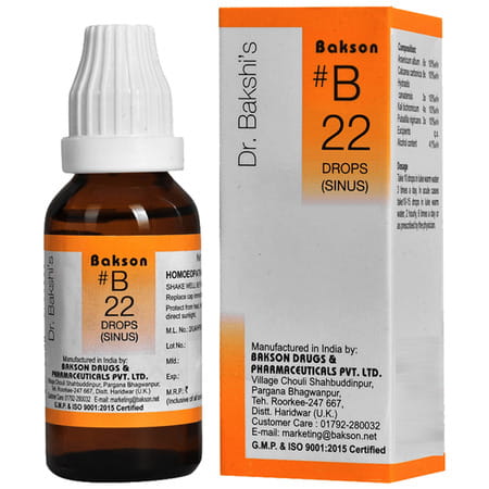 Baksons B22 Sinus Drops 30 Ml