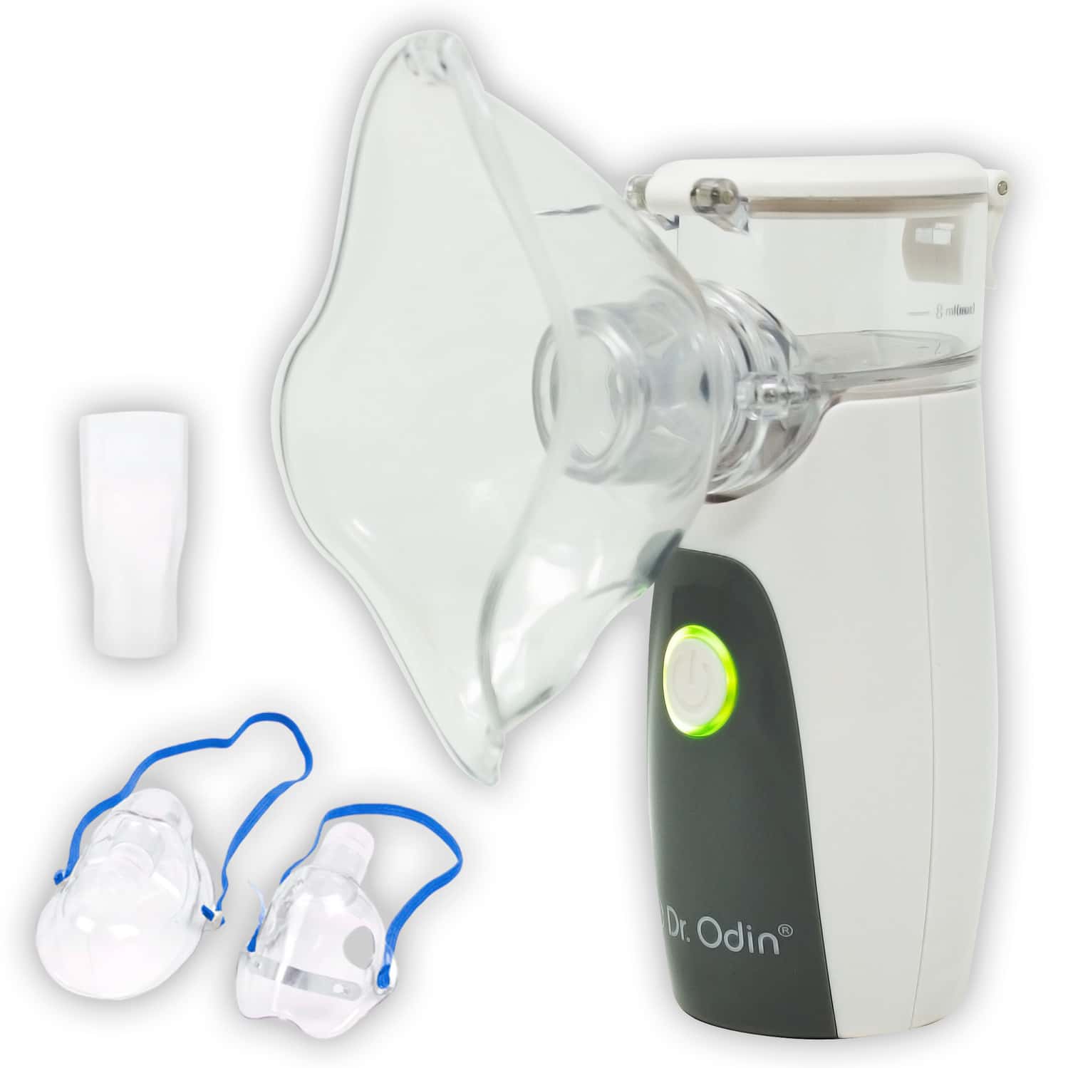 Dr. Odin Omn 102 Mesh Nebulizer Portable Respiratory Care Device Complete Kit White & Grey 1 No's