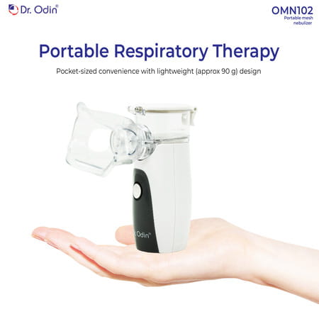 Dr. Odin Omn 102 Mesh Nebulizer Portable Respiratory Care Device Complete Kit White & Grey 1 No'S