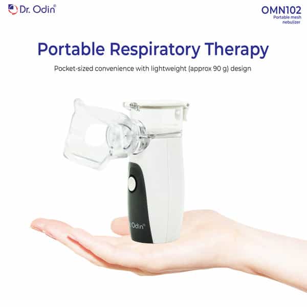 Dr. Odin Omn 102 Mesh Nebulizer Portable Respiratory Care Device Complete Kit White & Grey 1 No's