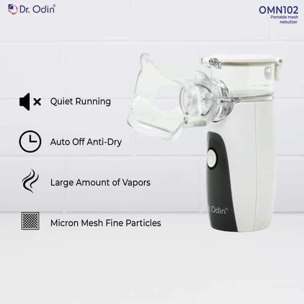 Dr. Odin Omn 102 Mesh Nebulizer Portable Respiratory Care Device Complete Kit White & Grey 1 No's