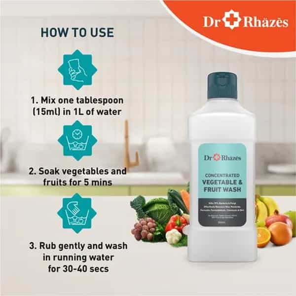 Dr Rhazes Vegetable Fruit Wash 500 Ml