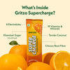 Gritzo Supercharge Hydration Drink Mix (7+Years) Orange Rush| 15 Sachets (15G Each)