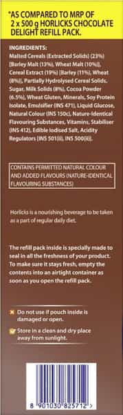 Horlicks Chocolate Delight Powder Refill 1 Kg