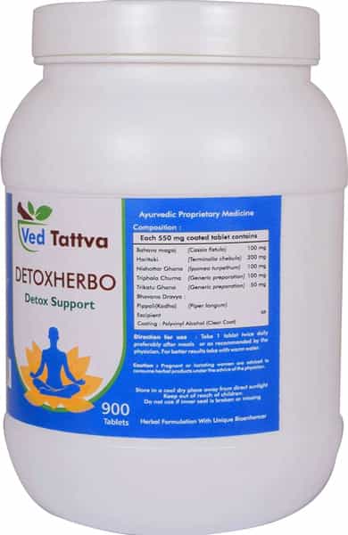 Ved Tattva Detoxherbo 900 Tablets | Natural Supplement For Healthy Sugar Management