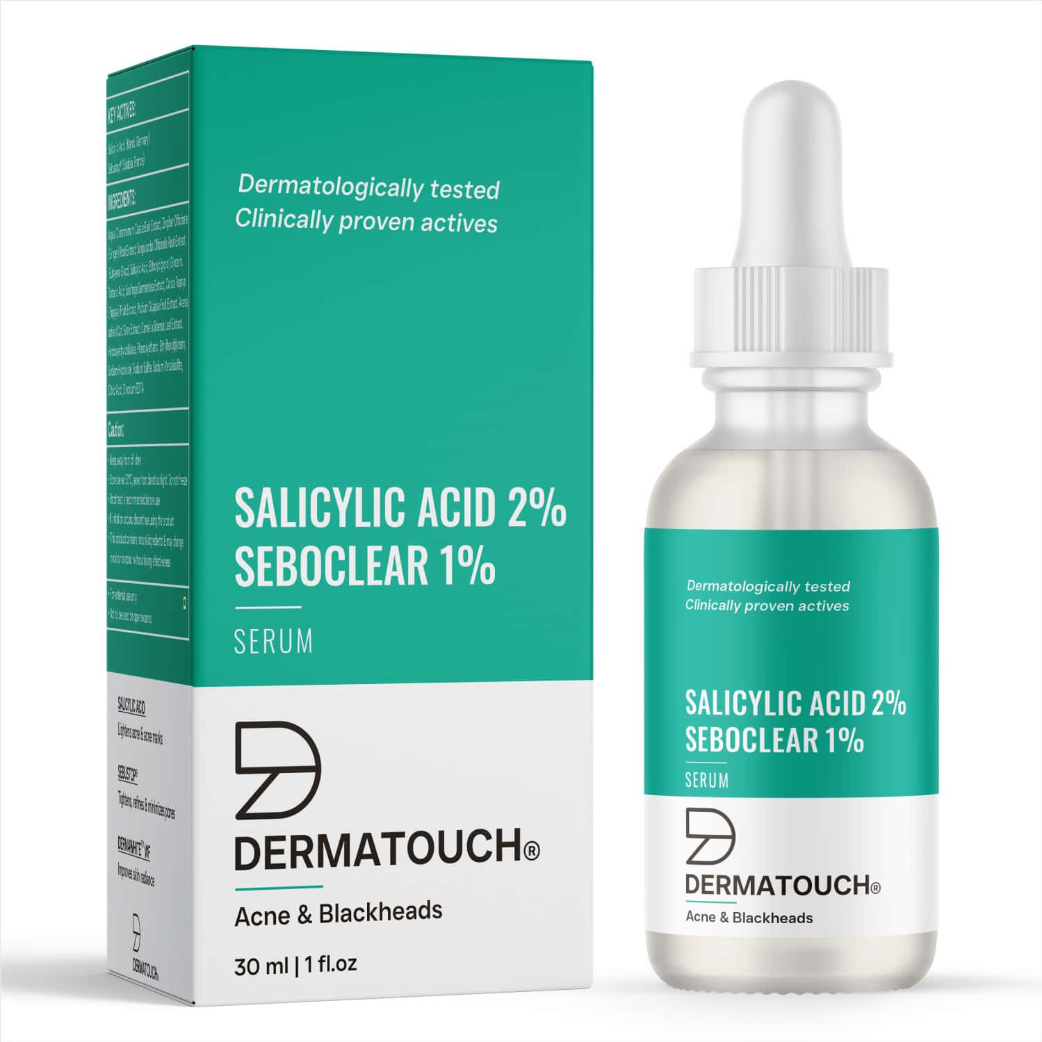 Dermatouch Salicylic Acid 2% Sebustop W/w 2% Face Serum |specially For Acne-prone & Oily Skin | 30ml