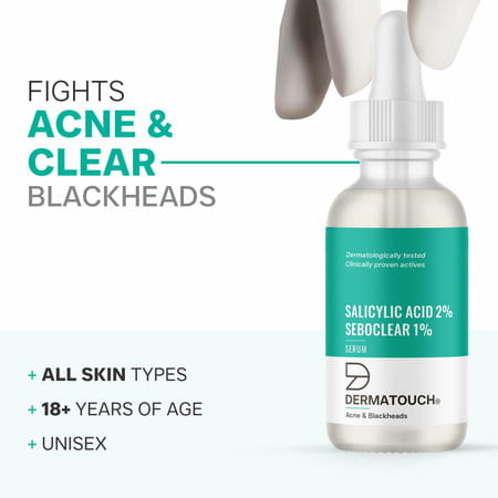 Dermatouch Salicylic Acid 2% Sebustop W/W 2% Face Serum |Specially For Acne-Prone & Oily Skin | 30Ml