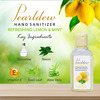 Pearldew Sanitizer (Lemon & Mint) | Aloe & Neem | Paraben Free | 60ml (Pack Of 12)