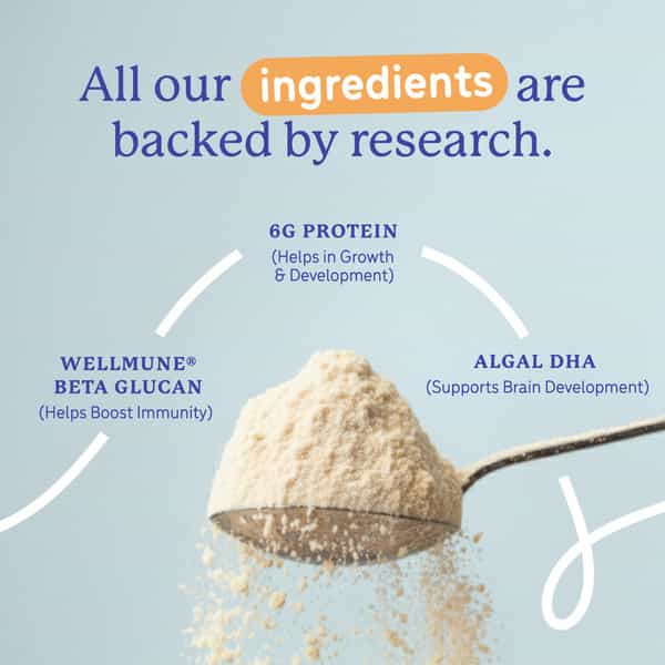Gritzo Supermilk Growth (2-6Y Kids) | Creamy Vanilla | 200G | 6G Protein With 20 Vitamins & Minerals