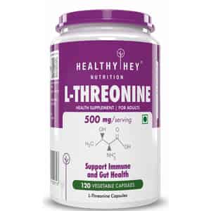 Healthyhey Nutrition L-threonine - Essential Amino Acid - 120 Veg Capsules