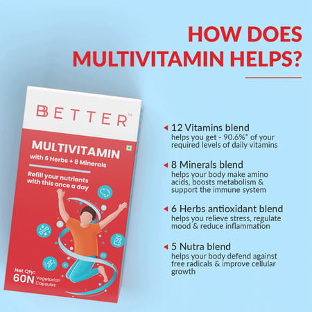 Bbetter Multivitamin 60 Capsules Bottle