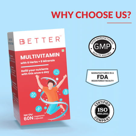 Bbetter Multivitamin 60 Capsules Bottle