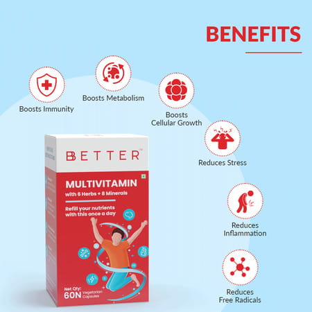Bbetter Multivitamin 60 Capsules Bottle