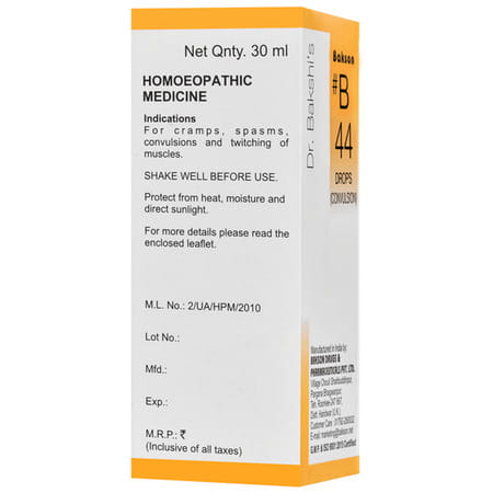 Baksons Homoeopathy B44 Convulsion Drops 30 Ml