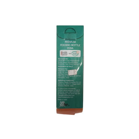 Buddsbuddy Premium Feeding Bottle 1pc - 250 Ml Orange