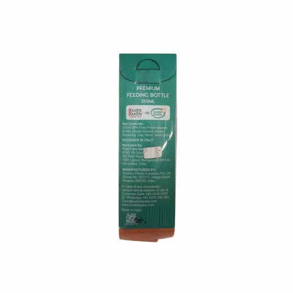 Buddsbuddy Premium Feeding Bottle 1Pc - 250 Ml Orange
