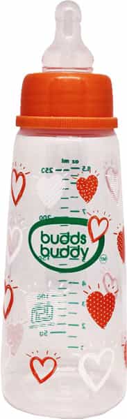 Buddsbuddy Premium Feeding Bottle 1Pc - 250 Ml Orange