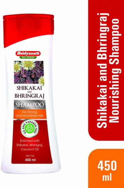 Baidyanath Asli Ayurved Shikakai And Bhringraj Shampoo 450 Ml Reduces Hair Fall