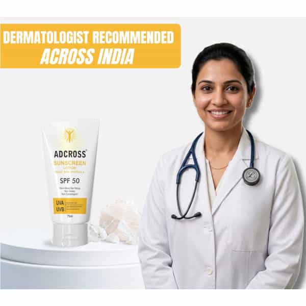 Adcross Sunscreen Lotionwith Dead Sea Minerals 75 Ml