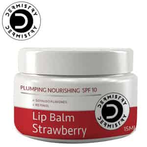Dermistry Plumping Nourishing Spf10 Glossy Tint Strawberry Lip Balm Dry Dark Pigmented Chapped Lips