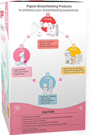 Pigeon Breast Pads Comfy Feel - 60 Pcs