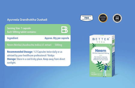 Bbetter Neem 60 Veg Capsules