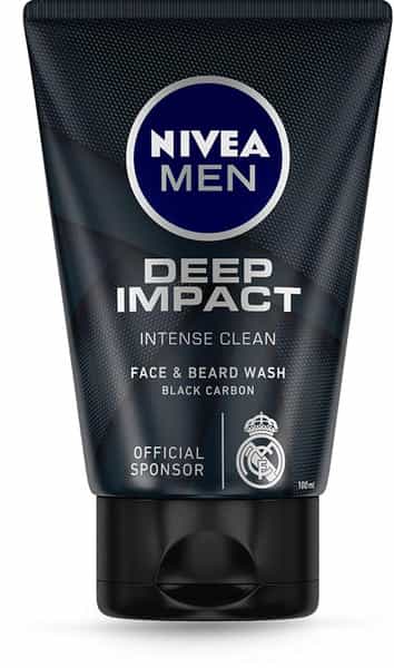 Nivea Men Deep Impact Intense Care Clean With Black Carbon Facewash - 100G