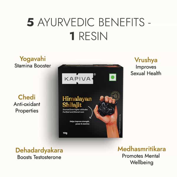 Kapiva Himalayan Shilajit / Shilajeet Resin 10G