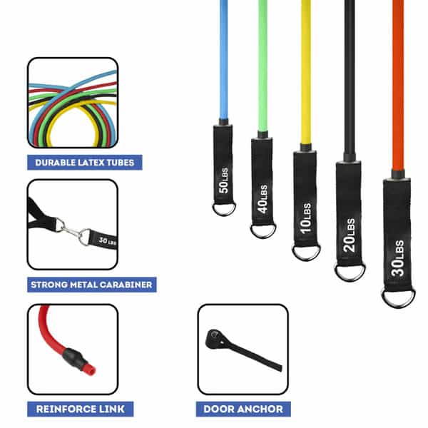 Zustle Resistance Bands (Set Of 12)