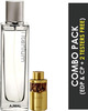 Ajmal Titanium Edp 100Ml Perfume For Men And Aurum Cp Oil Alcohol-Free Attar 10Ml For Women
