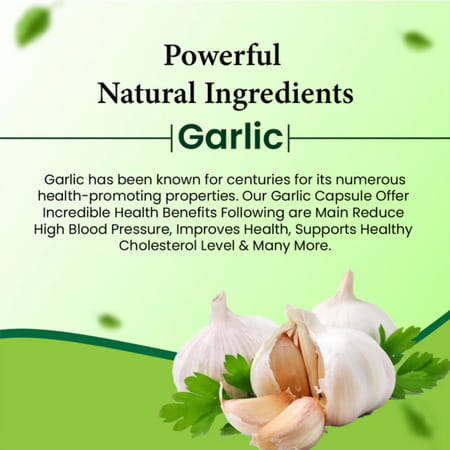 Cipzer Garlic Softgel 60 Capsules | Supports Digestive Health| Immunity & Overall Wellness