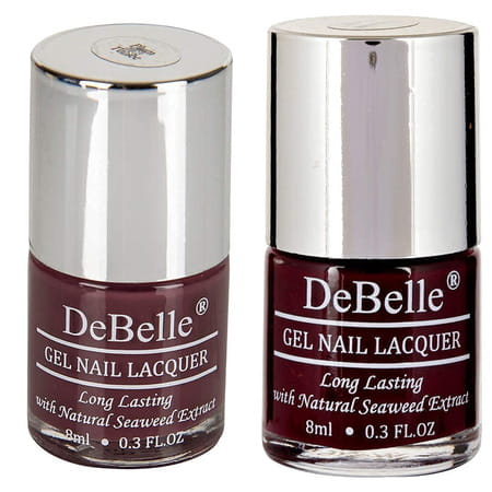 Debelle Gel Nail Polish Gift Seof 2 Plum Toffee | Glamorous Garnet -16 Ml (8ml Each)