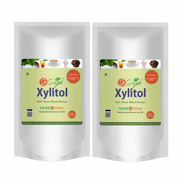 So Sweet Xylitol Powder 1Kg Natural Sweetener (Pack Of 2)